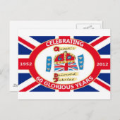 Carte Postale Le jubilé de diamant de la Reine (Devant / Derrière)