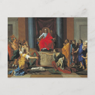 Carte Postale Le jugement de Salomon, 1649