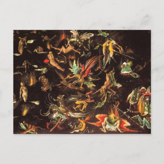 Carte Postale Le jugement Dernier de Hieronymus Bosch (Devant)