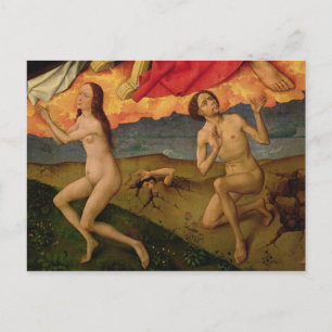 Carte Postale Le jugement Dernier, détail de la résurrection