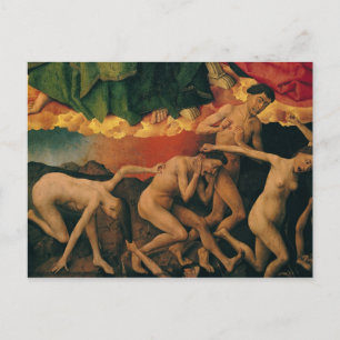Carte Postale Le jugement Dernier, détail de l'entrée