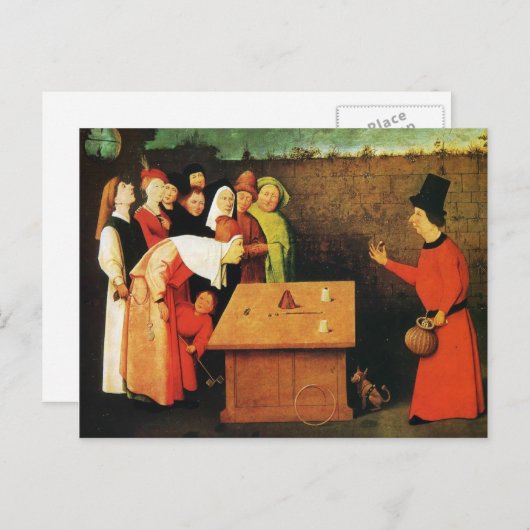 Carte Postale Le juré par Hieronymus Bosch (Devant / Derrière)