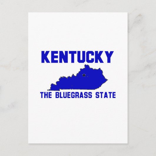 Carte Postale Le Kentucky, L'État Bluegrass (Devant)