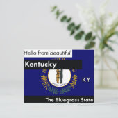 Carte Postale Le Kentucky The Bluegrass State (Debout devant)