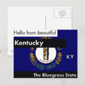 Carte Postale Le Kentucky The Bluegrass State (Devant / Derrière)