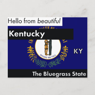 Carte Postale Le Kentucky The Bluegrass State