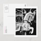 Carte postale "Le King Horse" (Coney Island, NY) (Devant / Derrière)