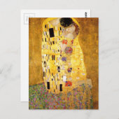 Carte Postale Le Kiss Gustav Klimt (Devant / Derrière)