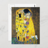 Carte Postale Le Kiss, Gustav Klimt (Devant / Derrière)
