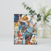 Carte Postale Le Kitsch Bitsch : Épingle de fille détruite no 2 (Debout devant)