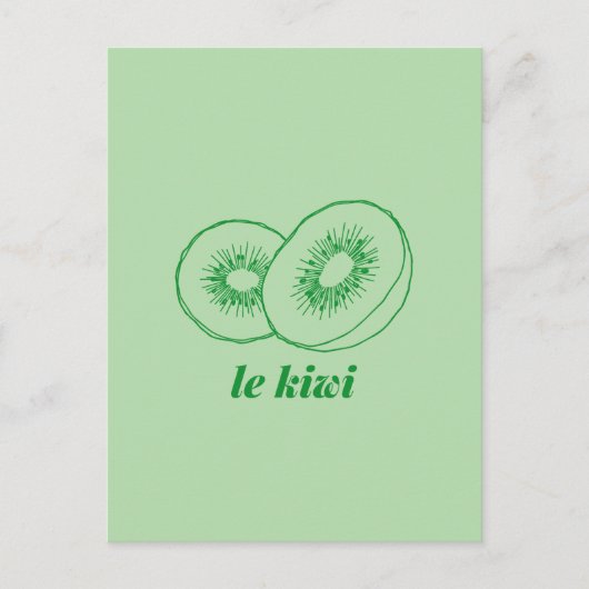 Carte Postale le kiwi (Devant)