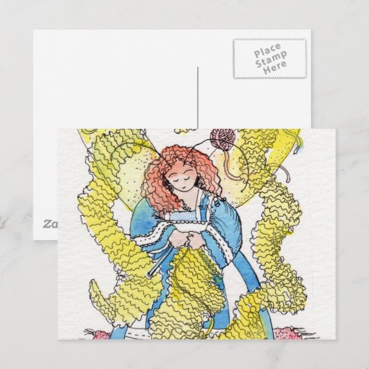 Carte Postale Le Knitter (Devant / Derrière)