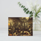 Carte Postale Le laboratoire d'Halloween (Debout devant)