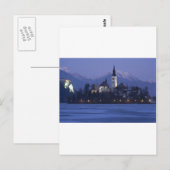 Carte Postale Le lac Bled à Dusk (Devant / Derrière)