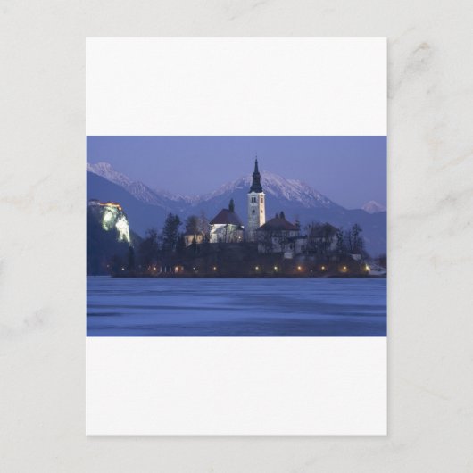 Carte Postale Le lac Bled à Dusk (Devant)