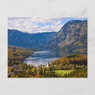 Carte Postale Le lac Bohinj en Slovénie en automne
