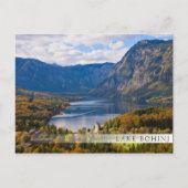 Carte Postale Le lac Bohinj en Slovénie en automne (Devant)