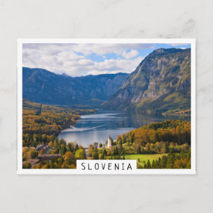 Carte Postale Le lac Bohinj en Slovénie en automne