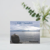 Carte Postale Le lac Champlain Vermont (Debout devant)
