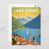 Carte Postale Le lac de Côme (Devant / Derrière)