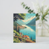 Carte Postale Le lac de Côme Bellagio Italie (Debout devant)