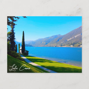 Carte Postale Le lac de Côme Bellagio Walkway Italie