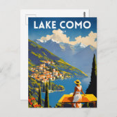 Carte Postale Le lac de Côme Italie (Devant / Derrière)