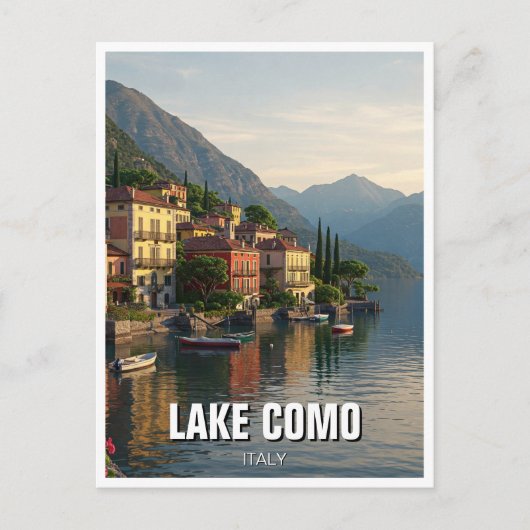 Carte Postale Le Lac de Côme Italie Voyage (Devant)