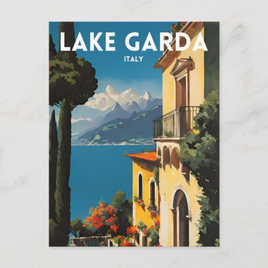 Carte Postale Le lac de Garde (Devant)