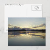 Carte Postale Le lac Embalse. Córdoba, Argentine (Devant / Derrière)