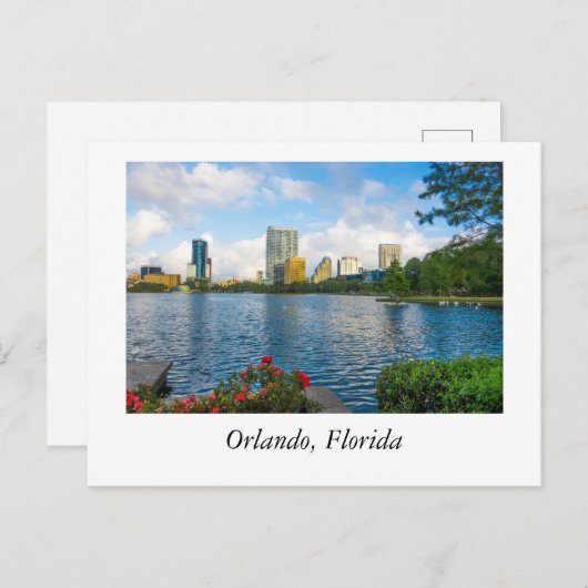 Carte Postale Le lac Eola à Orlando en Floride (Devant / Derrière)