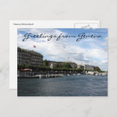Carte Postale le lac geneva (Devant / Derrière)