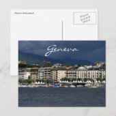 Carte Postale le lac geneva (Devant / Derrière)