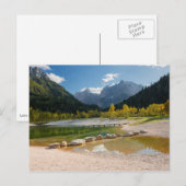 Carte Postale Le lac Jasna dans les Alpes slovènes à l'automne (Devant / Derrière)