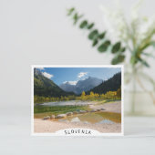 Carte Postale Le lac Jasna dans les Alpes slovènes à l'automne (Debout devant)