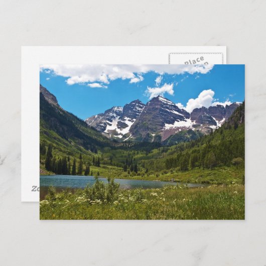 Carte Postale Le lac Maroon (Devant / Derrière)