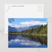 Carte Postale Le lac Matheson (Neuseeland) Postkarte (Devant / Derrière)