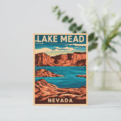 Carte Postale Le lac Mead Nevada, (Debout devant)