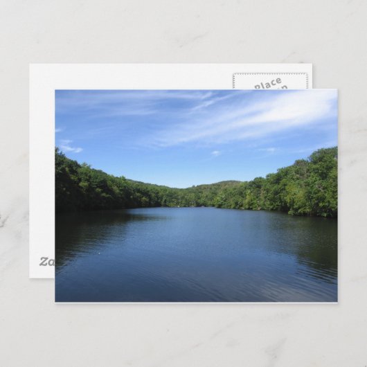 CARTE POSTALE LE LAC PAISIBLE (Devant / Derrière)