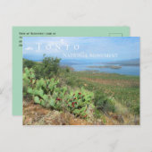 Carte Postale Le lac Roosevelt, monument national de Tonto, AZ (Devant / Derrière)