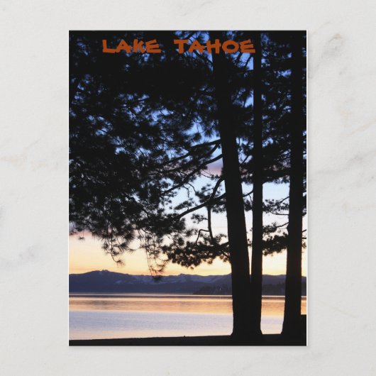 Carte Postale Le lac Tahoe (Devant)