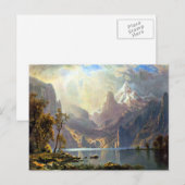 Carte Postale Le lac Tahoe peinture Nevada art par Albert Bierst (Devant / Derrière)