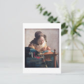 Carte Postale Le Lacemaker, Johannes Vermeer, 1669-1670 (Debout devant)