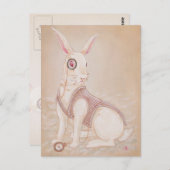Carte Postale Le lapin blanc - Alice au pays des merveilles (Devant / Derrière)