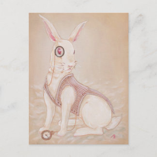 Carte Postale Le lapin blanc - Alice au pays des merveilles