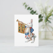 CARTE POSTALE LE LAPIN BLANC D'ALICE AU PAYS DES MERVEILLES (Debout devant)