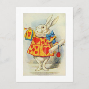 Carte Postale (Le Lapin Blanc, illustration de 'Alice au pays