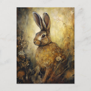 Carte Postale Le lapin Brown