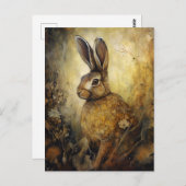 Carte Postale Le lapin Brown (Devant / Derrière)