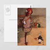 Carte Postale Le lapin en colère (Devant / Derrière)